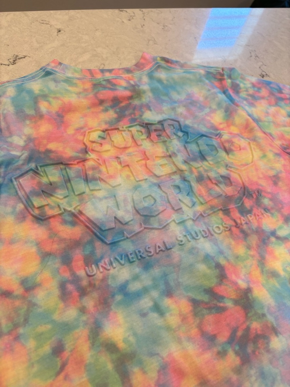Universal Studios Japan Super Nintendo World Power Up Team Tie-Dye T-Shirt